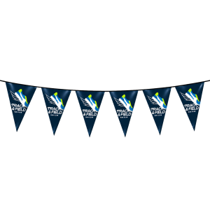 B.YOND LITHO Pennants Triangular (Double Sided White & White) 200 x 300mm
