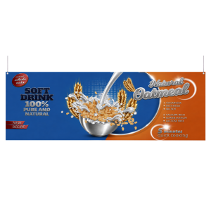B.YOND LITHO Hanging Banner (Single Sided Silver) 3000 x 1100mm