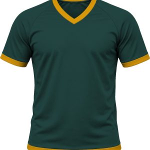 Ringer Ladies V-Neck T-shirt, Raglan Short Sleeve, Birdseye
