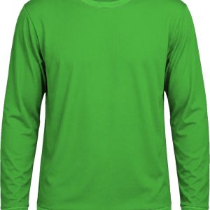 +27 Ladies Crew Neck T-shirt, Fitted Long Sleeve, Birdseye
