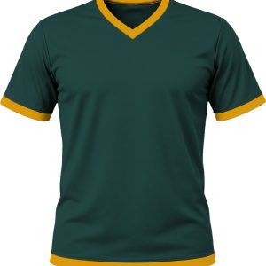 Ringer Ladies V-Neck T-shirt, Fitted Short Sleeve, Birdseye