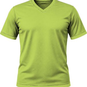 +27 Ladies V-Neck T-shirt, Fitted Short Sleeve, Birdseye