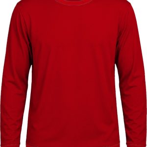 +27 Ladies Crew Neck T-shirt, Fitted Long Sleeve, Reverse Birdseye
