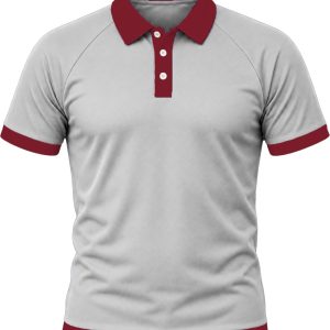 Ringer Ladies Golf Shirt, Raglan Short Sleeve, Birdseye
