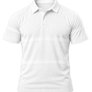 +27 Unisex Rugby Jersey, Double Stripe Short Sleeve, Cotton Fleece