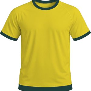 Ringer Ladies Crew Neck T-shirt, Raglan Short Sleeve, Birdseye
