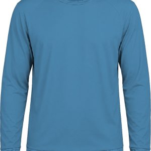 +27 Ladies Crew Neck T-shirt, Raglan Long Sleeve, Reverse Birdseye