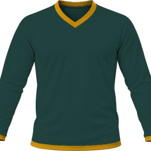 Ringer Ladies V-Neck T-shirt, Raglan Long Sleeve, Birdseye