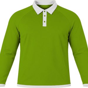 Ringer Unisex Golf Shirt, Raglan Long Sleeve, Birdseye