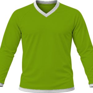 Ringer Unisex V-Neck T-shirt, Raglan Long Sleeve, Birdseye