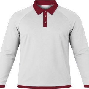 Ringer Ladies Golf Shirt, Raglan Long Sleeve, Birdseye