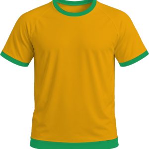 Ringer Unisex Crew Neck T-shirt, Raglan Short Sleeve, Birdseye