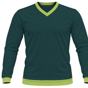 Ringer Kiddies V-Neck T-shirt, Fitted Long Sleeve, Birdseye