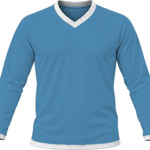 19Ten Unisex V-Neck T-shirt, Raglan Long Sleeve, Birdseye