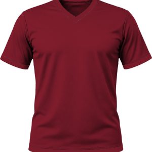 +27 Unisex V-Neck T-shirt, Fitted Short Sleeve, Reverse Birdseye