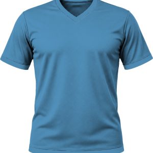 +27 Kiddies V-Neck T-shirt, Fitted Short Sleeve, Birdseye