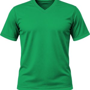 +27 Kiddies V-Neck T-shirt, Fitted Short Sleeve, Reverse Birdseye
