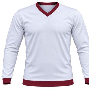 Ringer Ladies V-Neck T-shirt, Fitted Long Sleeve, Birdseye