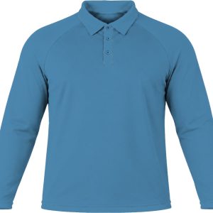 +27 Ladies Golf Shirt, Raglan Long Sleeve, Reverse Birdseye