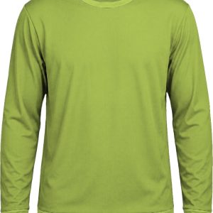 +27 Ladies Crew Neck T-shirt, Fitted Long Sleeve, Birdseye