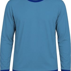 Ringer Unisex Crew Neck T-shirt, Raglan Long Sleeve, Birdseye