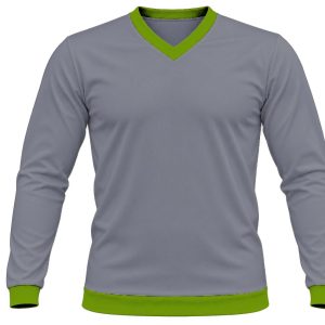 Ringer Ladies V-Neck T-shirt, Fitted Long Sleeve, Reverse Birdseye