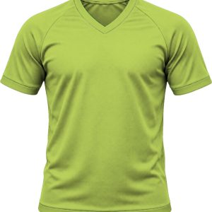 +27 Ladies V-Neck T-shirt, Raglan Short Sleeve, Birdseye