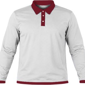 Ringer Ladies Golf Shirt, Fitted Long Sleeve, Birdseye