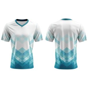 Dye Sub Kid's V-Neck T-shirt, Fitted Short Sleeve, Drop Needle