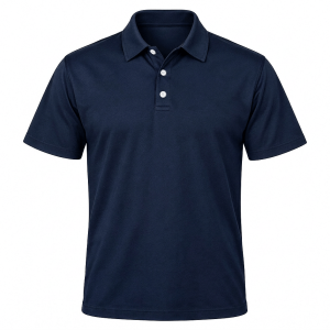 Men's Oxford Golf Shirt, Fitted Short Sleeve, 160g Cotton, Self-Fabric Collar